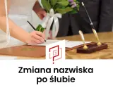 Panna młoda podpisuje dokumenty ślubne, decydując, jakim nazwiskiem podpisać się na ślubie cywilnym.