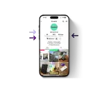Profil iHospital na TikToku, pokazujący jak skonfigurować iPhone. Widoczne filmy o serwisie Apple i porady.