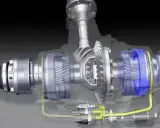Vista detallada del diferencial Ferguson, mostrando su complejo engranaje y sistema de lubricación.