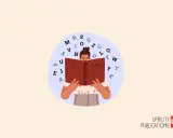 Niño leyendo un libro rodeado de letras, una guía visual para como enseñar a leer a un niño con dislexia.