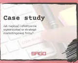Case study przykłady: klawiatura z napisem "case study" i pytaniem "Jak napisać i efektywnie wykorzystać w strategii marketingowej firmy?".