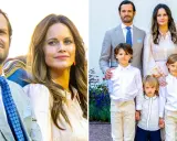 Prins Carl Philip och Sofia med sina tre söner. Ja, prinsen har barn!