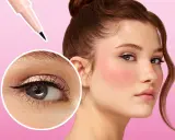 Eyeliner cos'è? Un tratto di matita nera definisce l'occhio, evidenziando lo sguardo con un'ala elegante.