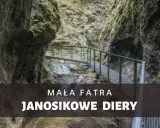 Metalowe kładki nad strumieniem w skalistym wąwozie Janosikowych Dziur w Małej Fatrze.