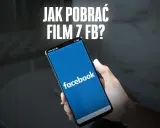 Chcesz wiedzieć, jak pobrać film z FB na telefonie? Na ekranie smartfona widać logo Facebooka.