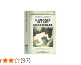Copertina de "L'amante di Lady Chatterley" di D.H. Lawrence, con un'illustrazione sensuale.