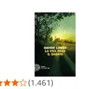 Copertina del libro "La vita paga il sabato" di Davide Longo, con un paesaggio rurale al tramonto.