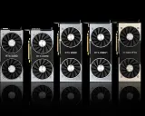 Cinq cartes graphiques NVIDIA RTX 2060, 2070, 2080, 2080 Ti et Titan RTX alignées. Une véritable tier list carte graphique pour les gamers.