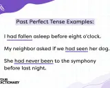 Przykłady Past Perfect: "I had fallen asleep", "we had seen", "She had never been". Użyj tej formy, by opisać przeszłe zdarzenia.