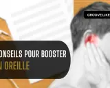 4 conseils pour booster ton oreille : écouteurs et partition de musique suggèrent une amélioration de l'audition musicale.