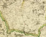 Mapa z XVIII wieku, gdzie jest Podlasie. Widoczne miasta: Drohiczyn, Sokołów, Węgrów, Mordy, Strusy.