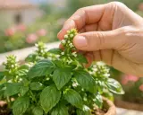 Maintenir un plant de basilic en santé, c'est facile : pincez les fleurs pour encourager la croissance des feuilles.