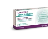 Confezione Laevolac Colon Irritabile, 30 compresse senza glutine, per il trattamento della sindrome dell'intestino irritabile. Contiene mebeverina cloridrato.