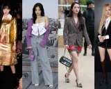 BLACKPINK members showcase diverse styles in a fashion montage, hinting at a potential Jennie Chanel campaign.
