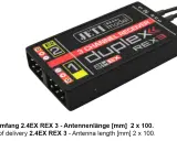 Jeti Duplex REX 3 Empfänger, 3-Kanal, 2.4EX. Ideal für Modellbau.