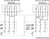 Schaltbild eines Einschraubheizkörpers, der als durchlauferhitzer hochdruck 230v mit Temperaturregler und -begrenzer dargestellt ist.