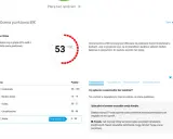 Ocena punktowa BIK (scoring) to 53/100. Niska ocena oznacza, że jesteś w grupie 20% osób z najniższym scoringiem.