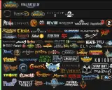 Ranking najlepsze gry mmorpg: od S do E. Widać loga gier jak WoW, FFXIV, Runescape, Albion Online, Tibia, Black Desert, Warframe, MapleStory, Destiny 2, Guild Wars 2.