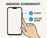 Jak zrobić wycinek ekranu na Androidzie? Naciśnij jednocześnie przycisk zasilania i przycisk głośności w dół.