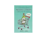 Guía práctica sobre cómo saber si un aceite de oliva es bueno. Una botella de aceite de oliva extra virgen en un carrito de compras.