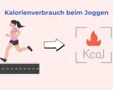 Eine Frau joggt und verbrennt dabei Kalorien. 30 min joggen kalorien frau.