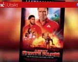 Arnold Schwarzenegger i filmen "Agent State Farm" där han räddar en familj från en explosion.