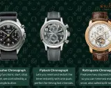 Tre orologi cronografo: Monopusher, Flyback e Rattrapante. Il cronografo significa misurare intervalli di tempo.