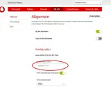 Hier siehst du, wo du den Netzwerknamen (SSID) für dein Heim-WLAN findest: "Vodafone-714D".