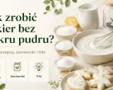 Jak zrobić lukier bez cukru pudru? Składniki: ksylitol, erytrytol, cytryna, mleko. Idealny do ciastek i babeczek.