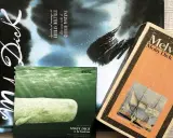 Libri di Herman Melville: Moby Dick in diverse edizioni, tra cui un audiolibro con una balena verde e una versione con nota di Giorgio Fontana.
