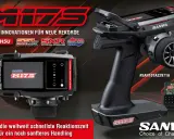 Sanwa M17 Fernsteuerung mit Display und RX-493i Empfänger. Neue Innovationen für neue Rekorde und schnellste Reaktionszeit.