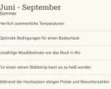 Juni-September: Sommer in Lissabon. Herrlich warm, ideal für Strandurlaub & Festivals, aber heiß für Städtetrips. Hochsaison!
