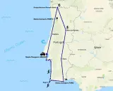 Reiseroute durch Portugal, die Lissabon, Porto, Faro und die Serra da Estrela umfasst. Diese Lissabon Highlights Tour zeigt die Vielfalt des Landes.