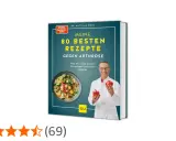 Buchcover "Meine 80 besten Rezepte gegen Arthrose" von Dr. Matthias Riedl. Leckere Gerichte für gesunde Gelenke.