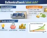 Balkonkraftwerk: Was ist das? Vorteile wie eigener Strom, Unabhängigkeit, Kostenübersicht & Rendite im Haushalt.
