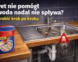 Zatkany zlew, woda stoi, a "kret" nie pomógł? Zobacz, co robić krok po kroku, by rozwiązać ten problem.