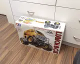 Tamiya Lunch Box RC-Monster-Van-Bausatz im Karton, bereit für den Rennsport und die Show. Ein Klassiker für jeden Tamiya Blog.