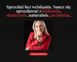 Kobieta w czerwonej marynarce uczy, jak sprzedawać skutecznie i naturalnie. Zapisz się na darmową konsultację.