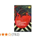 Copertina di "Dell'amore e di altri demoni" di Gabriel García Márquez, con ibis rossi e vegetazione lussureggiante.