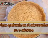 Masa quebrada lista en 5 minutos en microondas. ¡Perfecta para tus recetas dulces y saladas!
