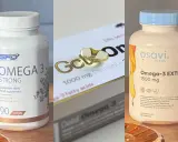 Suplementy diety Omega-3 na co? Na serce i wzrok. Na zdjęciu trzy opakowania: SFD Omega 3 Strong, Gold Omega 3 i Osavi Omega-3 EXTRA.