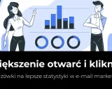 Kobieta i mężczyzna analizują wykresy, by zwiększyć otwarcia i kliknięcia w e-mail marketingu.