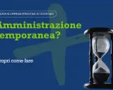 Guida all'amministrazione di sostegno: amministrazione temporanea? Scopri come fare. Un tutore legale per persona anziana, come una clessidra, gestisce il tempo.