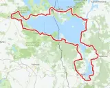 Trasa rowerowa wokół Zalewu Szczecińskiego, idealna dla miłośników turystyki rowerowej.