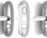 Przezroczyste etui na słuchawki AirPods Max, pokazujące, jak chroni przyciski i port.