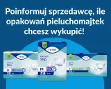 Pieluchomajtki TENA PROskin Slip - informacja o refundacji dla osób ze znacznym stopniem niepełnosprawności. Wybierz rozmiar i ilość.