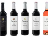 Variedad de **mejores vinos de Aranda de Duero** de la marca Tierra Aranda: Reserva, Roble, Crianza, Tinto Joven, Rosado y Verdejo.