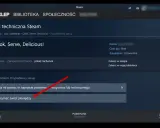 Interfejs Steam z opcją zwrotu pieniędzy za grę "Cook, Serve, Delicious!".