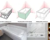 Instrukcja budowy zabudowy wanny: stelaż, płyty G-K, płytki ceramiczne. Dwie nowoczesne łazienki z wanną zabudowaną.