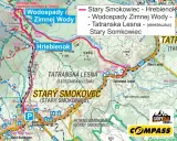 Trasa Stary Smokowiec - Hrebienok - Wodospady Zimnej Wody - Tatranská Lesná. Mapa turystyczna Tatr.